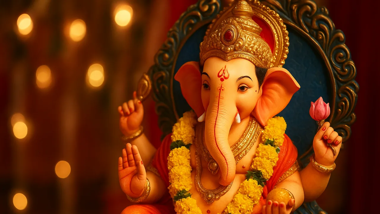 Ganesh Chaturthi 2025 celebration with Lord Ganesha