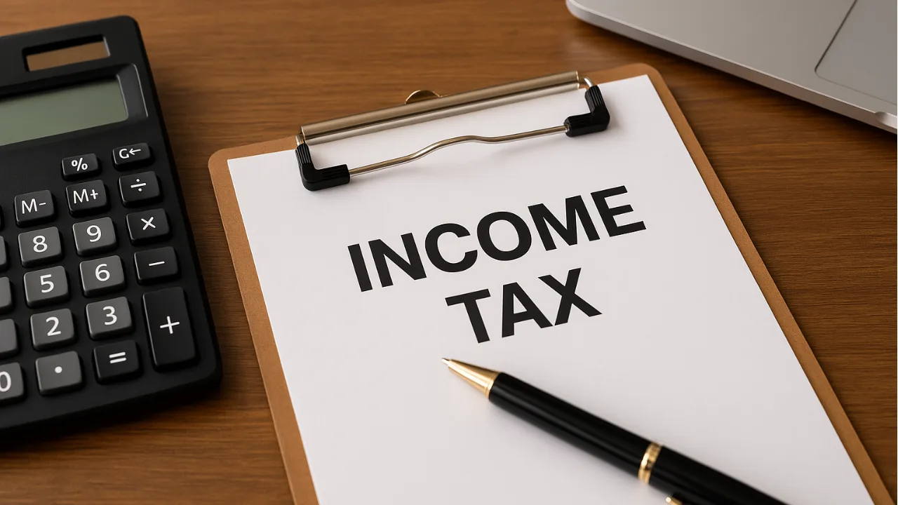 Tax filing deadline with financial documents and calculator
