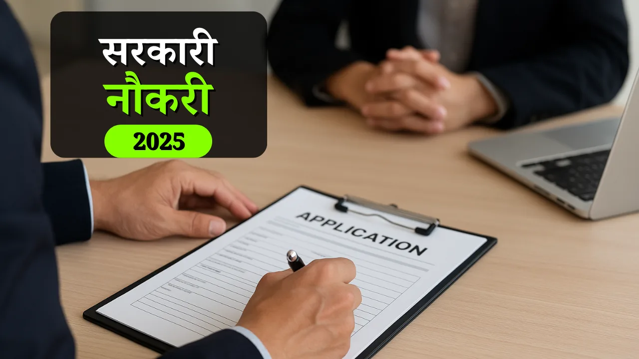Man filling job application form on clipboard during interview